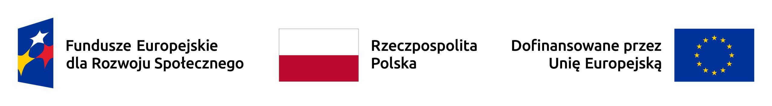Fundusze Europejskie dla Rozwoju Społecznego. Rzeczpospolita Polska. Dofinansowane przez Unię Europejską.