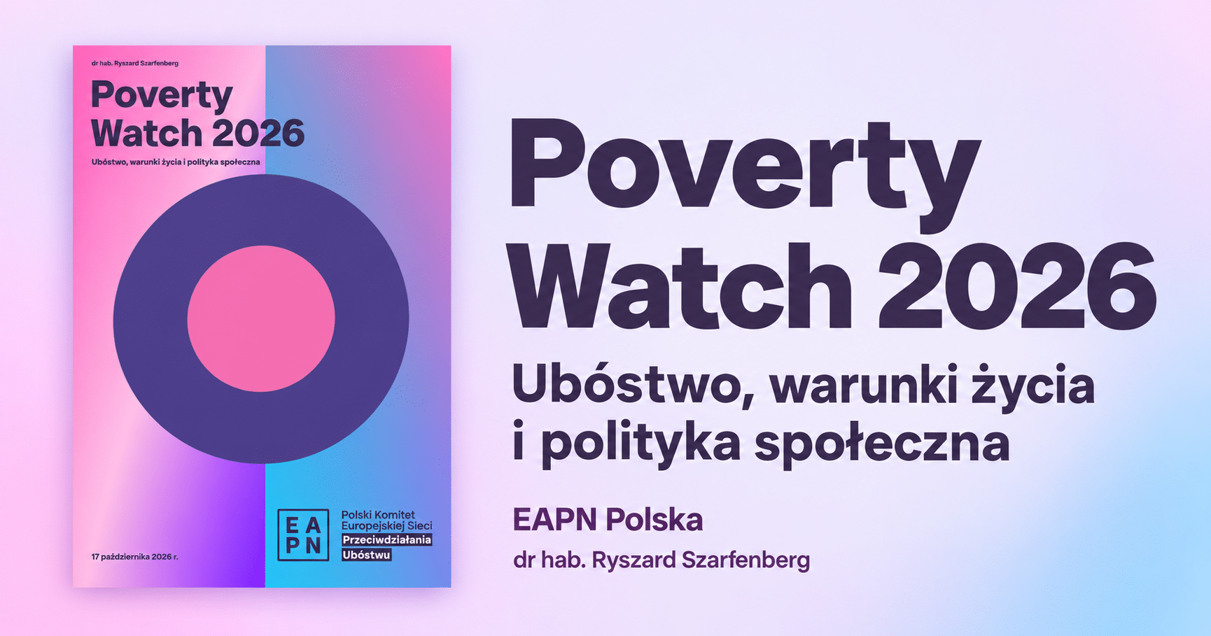 Poverty Watch 2026 – okładka raportu EAPN Polska